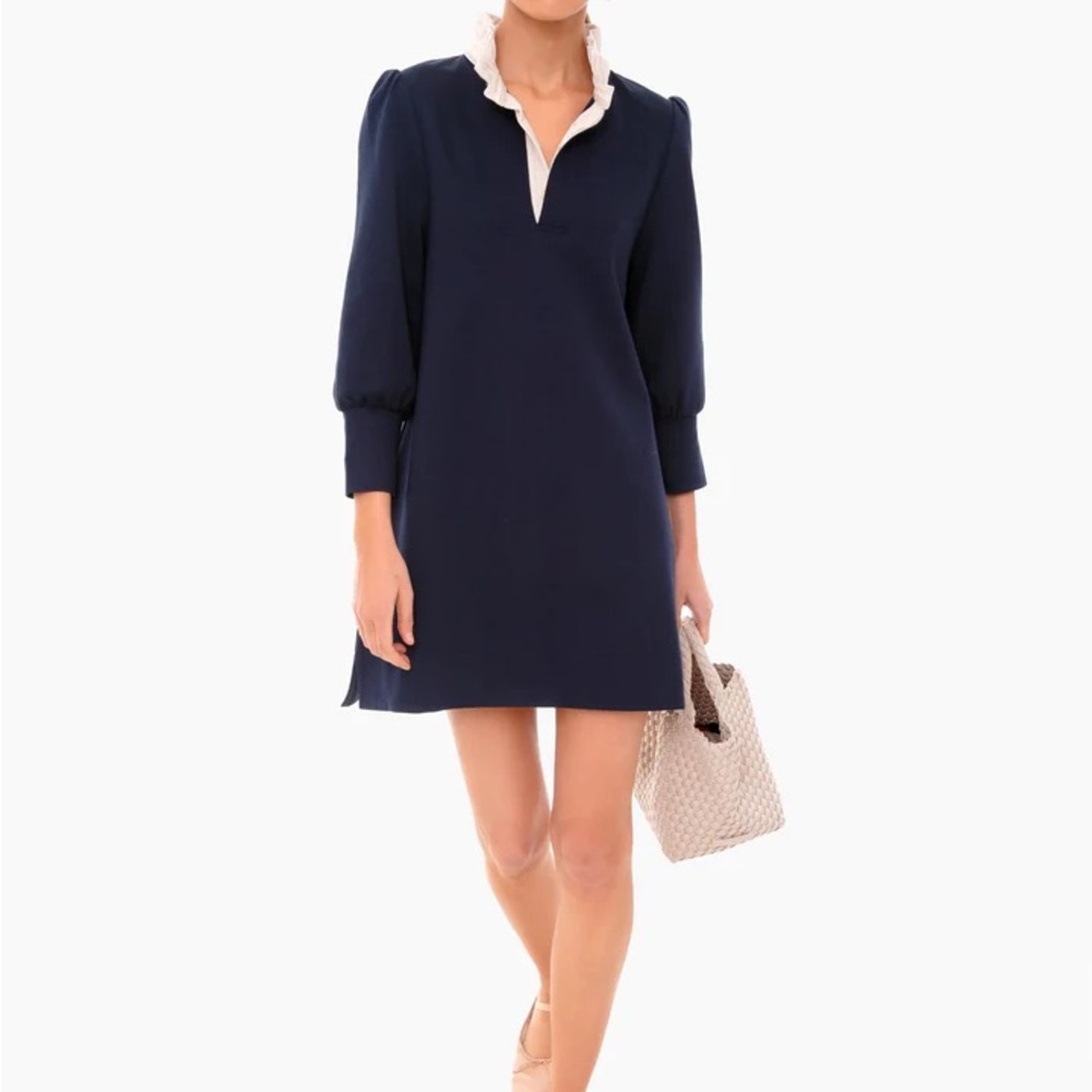 Pomander Place Navy Charlotte Terry Dress